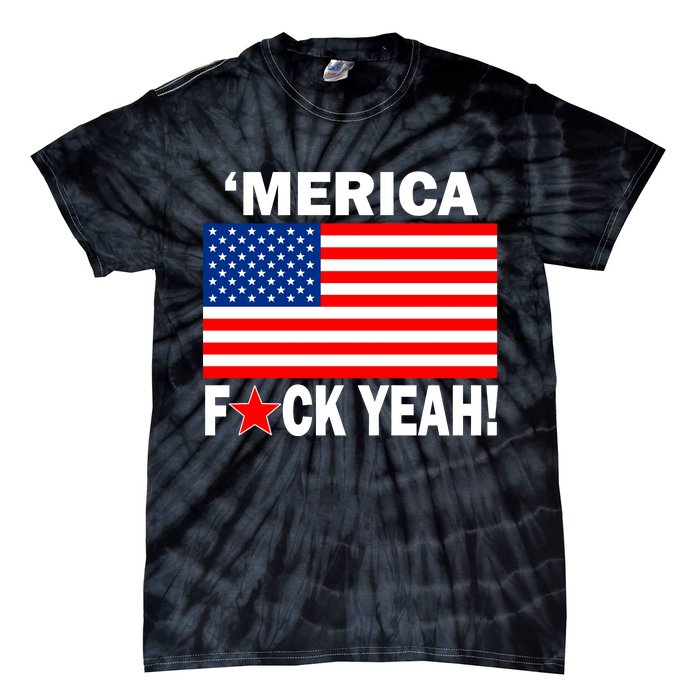 Merica F*ck Yeah! USA Tie-Dye T-Shirt