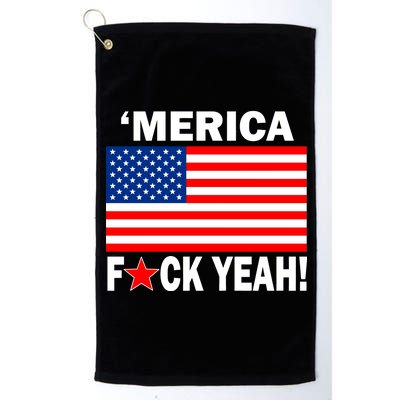 Merica F*ck Yeah! USA Platinum Collection Golf Towel