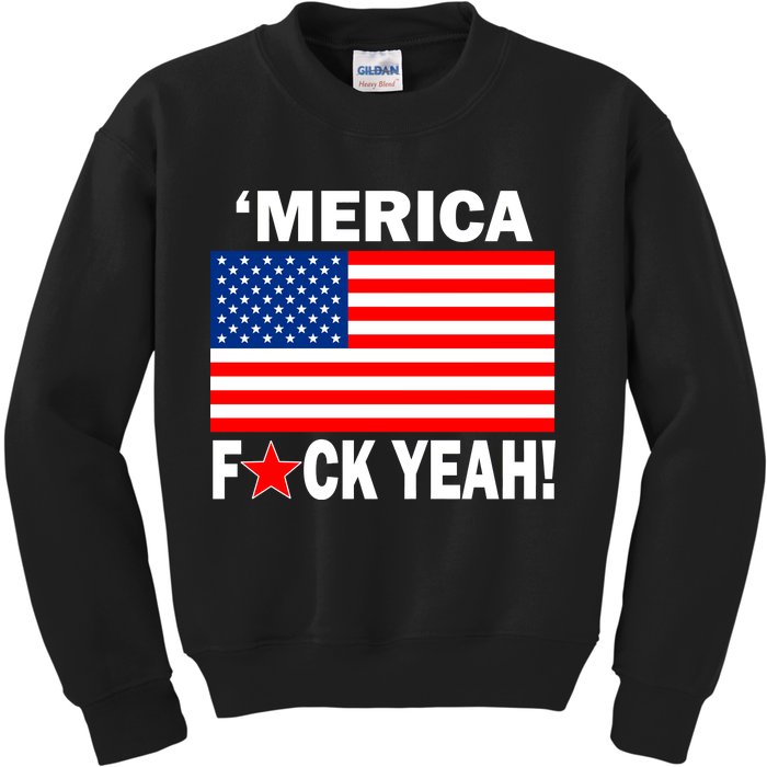 Merica F*ck Yeah! USA Kids Sweatshirt