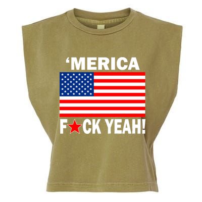 Merica F*ck Yeah! USA Garment-Dyed Women's Muscle Tee