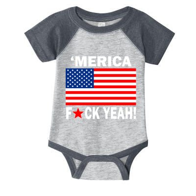 Merica F*ck Yeah! USA Infant Baby Jersey Bodysuit