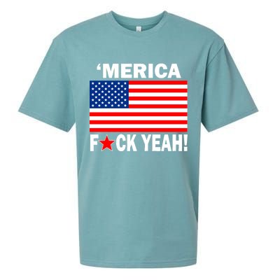 Merica F*ck Yeah! USA Sueded Cloud Jersey T-Shirt