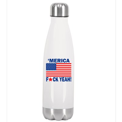 Merica F*ck Yeah! USA Stainless Steel Insulated Water Bottle