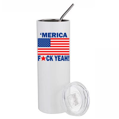 Merica F*ck Yeah! USA Stainless Steel Tumbler