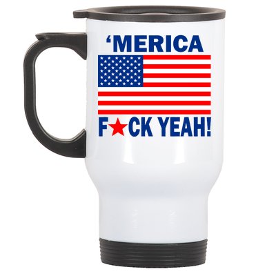 Merica F*ck Yeah! USA Stainless Steel Travel Mug