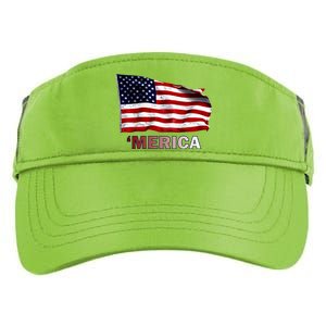 Merica Flag Wave Adult Drive Performance Visor