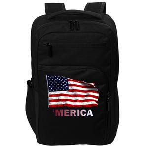 Merica Flag Wave Impact Tech Backpack