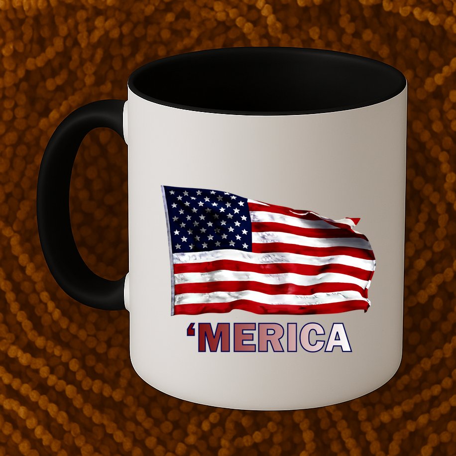 Merica Flag Wave Mug