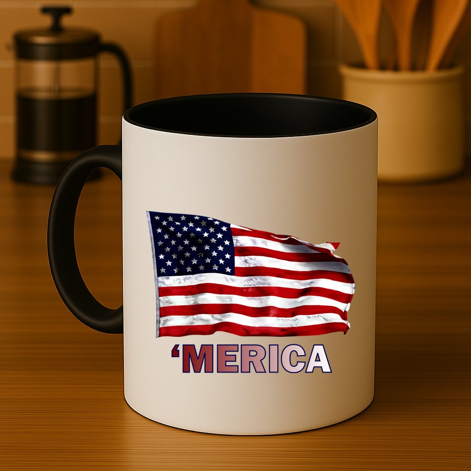 Merica Flag Wave Mug