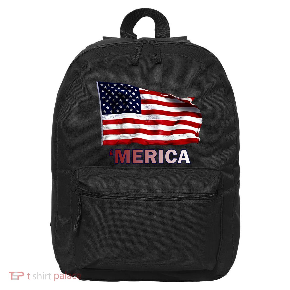 Merica Flag Wave 16 in Basic Backpack