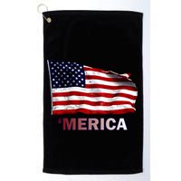Merica Flag Wave Golf Towel