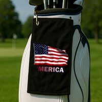 Merica Flag Wave Golf Towel