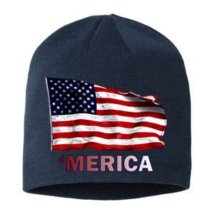 Merica Flag Wave Sustainable Beanie