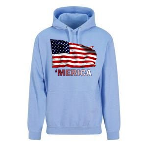 Merica Flag Wave Unisex Surf Hoodie