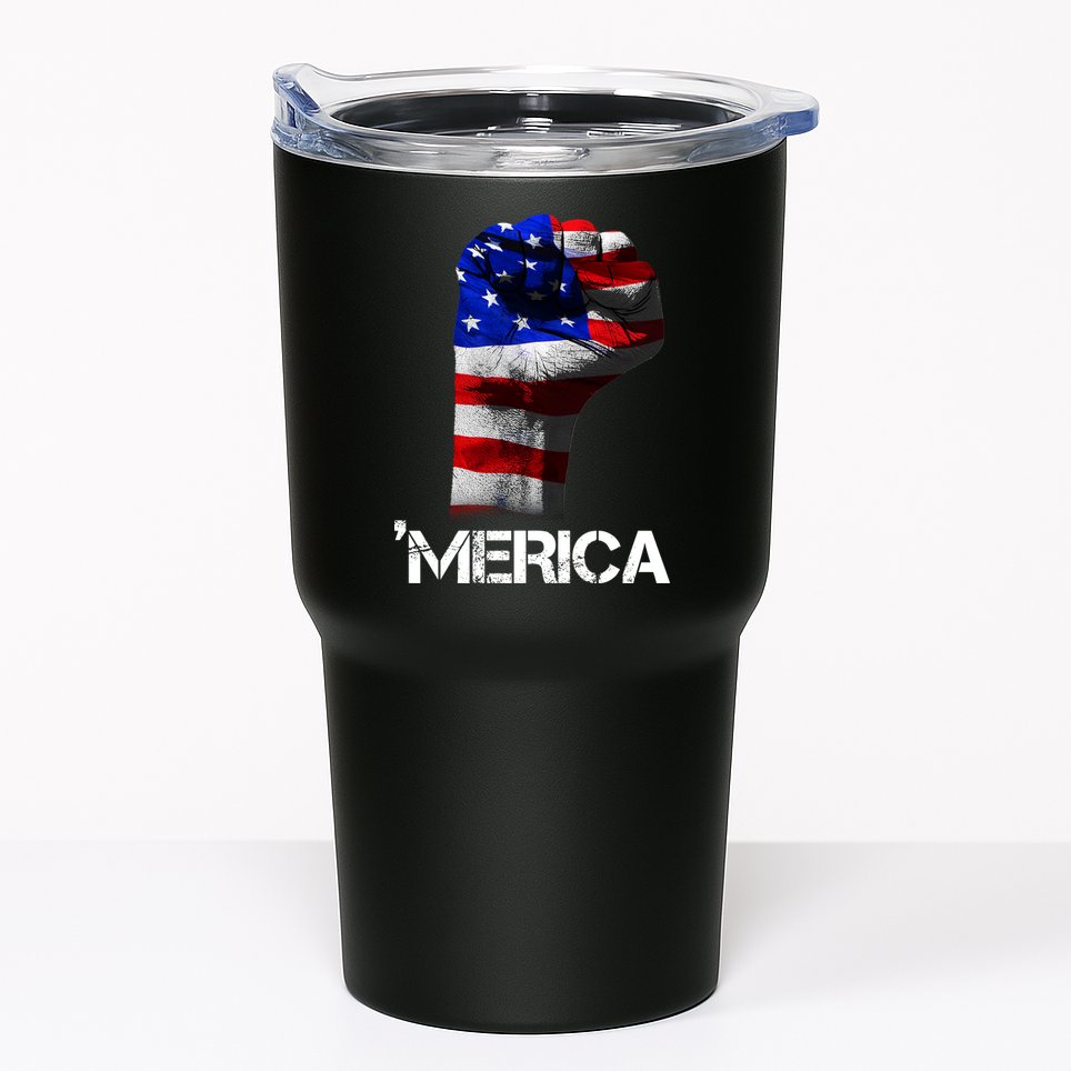 Merica Freedom Fist Tumbler