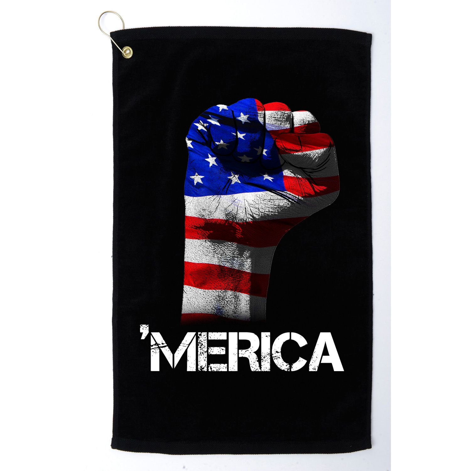 Merica Freedom Fist Golf Towel