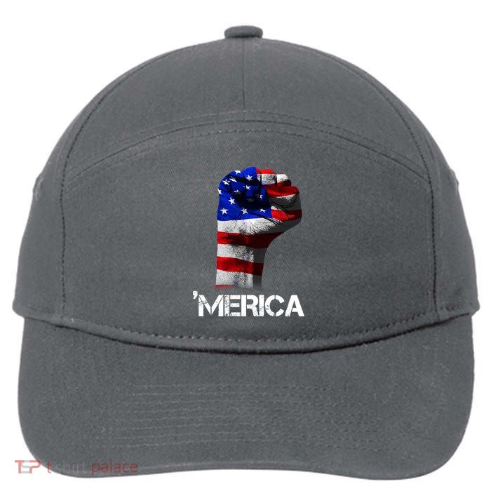 Merica Freedom Fist 7-Panel Snapback Hat