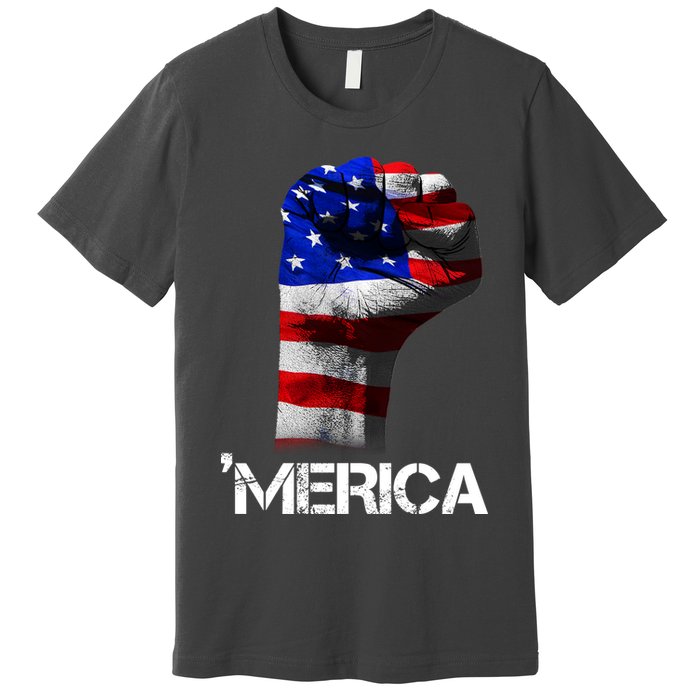 Merica Freedom Fist Premium T-Shirt