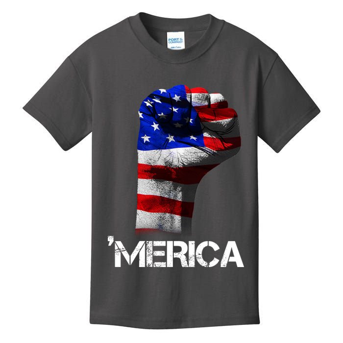 Merica Freedom Fist Kids T-Shirt