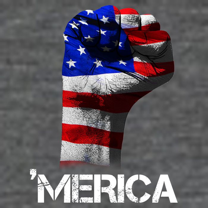 Merica Freedom Fist Kids T-Shirt