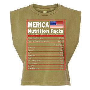 Merica Nutrition Facts Garment-Dyed Women's Muscle Tee