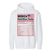 Merica Nutrition Facts Garment-Dyed Fleece Hoodie