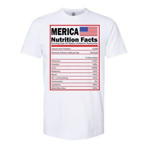 Merica Nutrition Facts Softstyle CVC T-Shirt