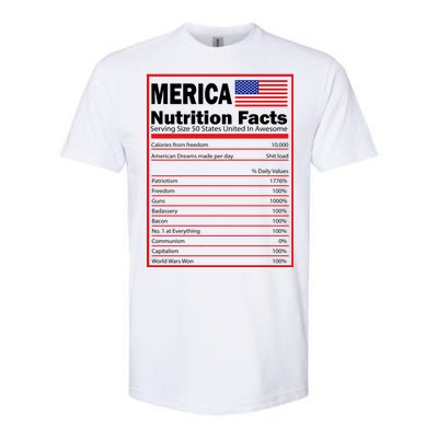 Merica Nutrition Facts Softstyle® CVC T-Shirt