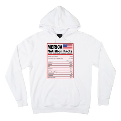 Merica Nutrition Facts Hoodie