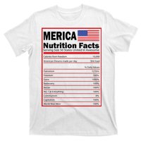 Merica Nutrition Facts T-Shirt