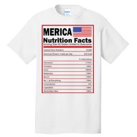 Merica Nutrition Facts Tall T-Shirt