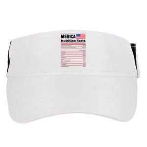 Merica Nutrition Facts Adult Drive Performance Visor