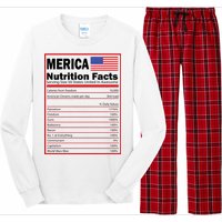 Merica Nutrition Facts Long Sleeve Pajama Set