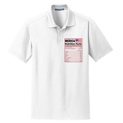 Merica Nutrition Facts Dry Zone Grid Polo