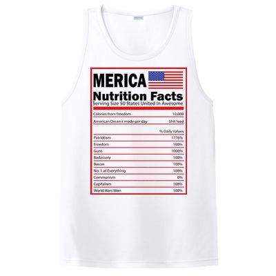 Merica Nutrition Facts PosiCharge Competitor Tank