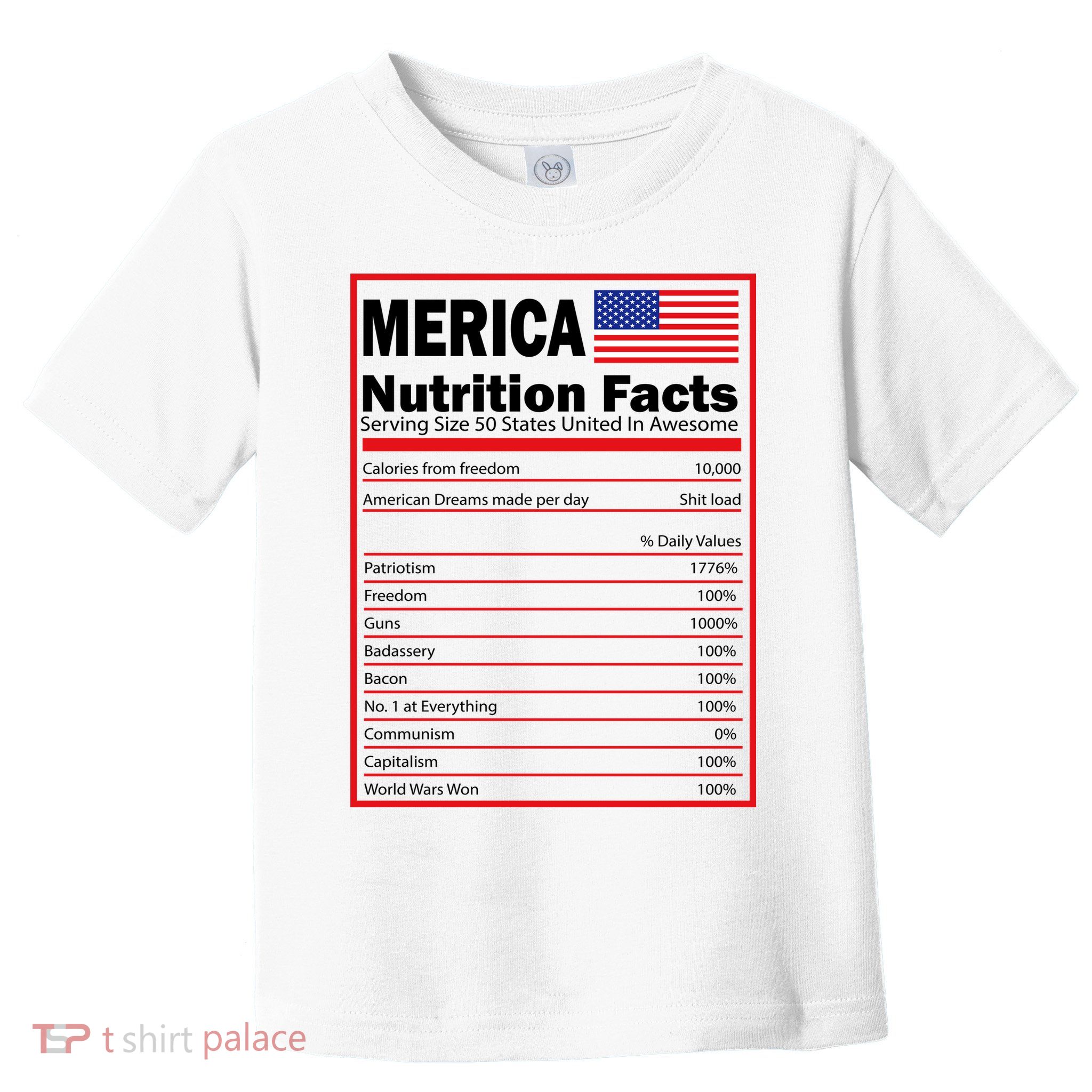 Merica Nutrition Facts Toddler T-Shirt