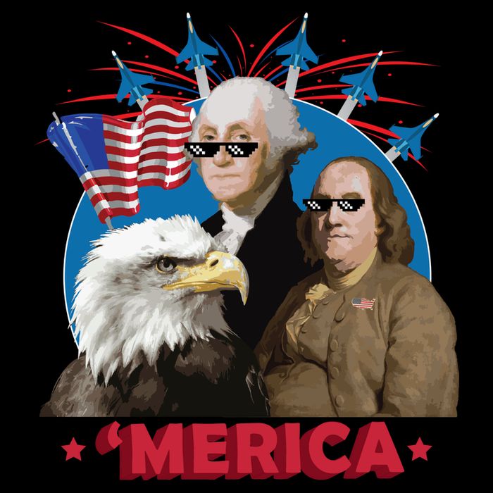 Merica Patriotic Party City Backpack