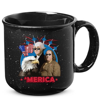 Merica Patriotic Party 15oz Campfire Ceramic Mug