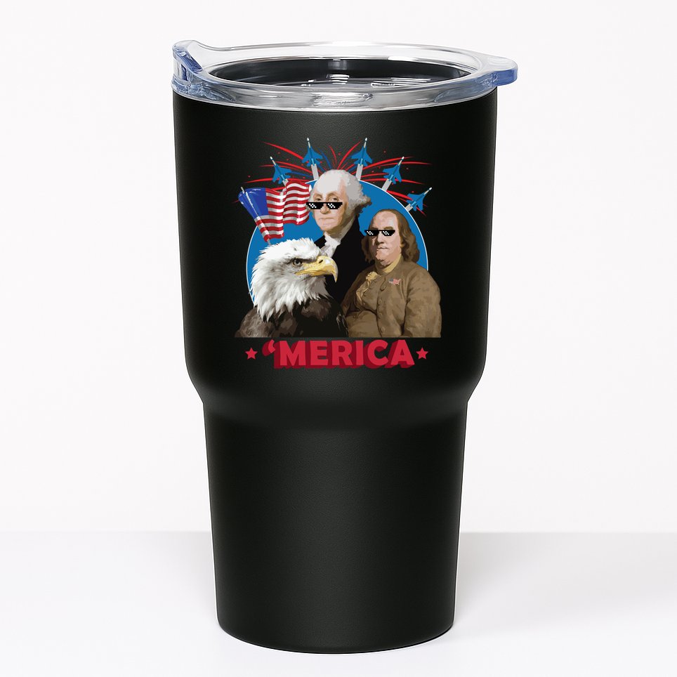 Merica Patriotic Party Tumbler