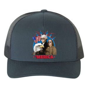 Merica Patriotic Party Yupoong Adult 5-Panel Trucker Hat