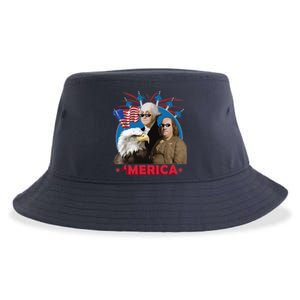 Merica Patriotic Party Sustainable Bucket Hat