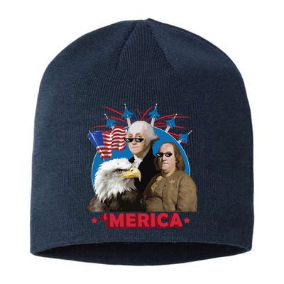 Merica Patriotic Party Sustainable Beanie