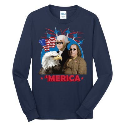 Merica Patriotic Party Tall Long Sleeve T-Shirt