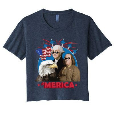 Merica Patriotic Party Crop Top