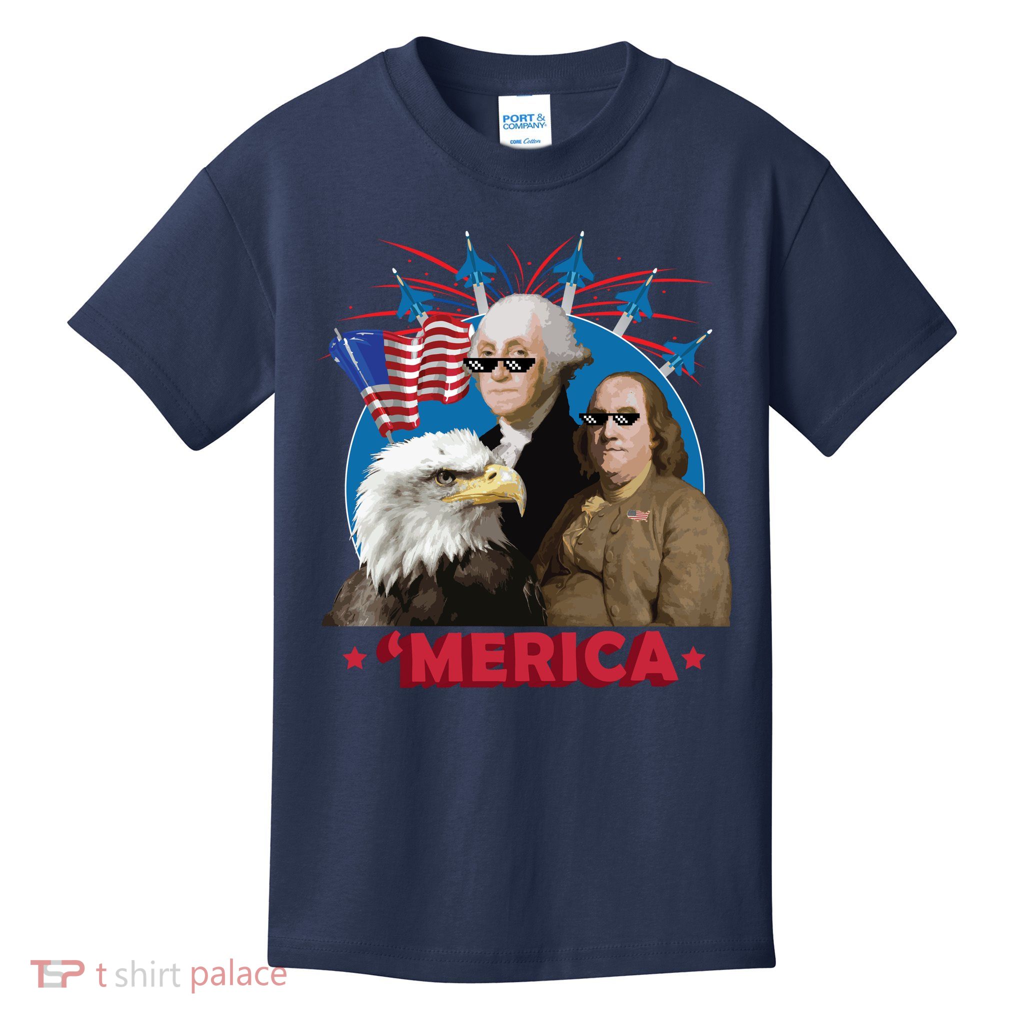Merica Patriotic Party Kids T-Shirt