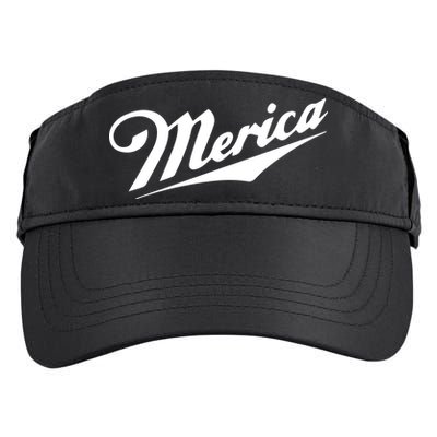 Merica Simple Logo Adult Drive Performance Visor