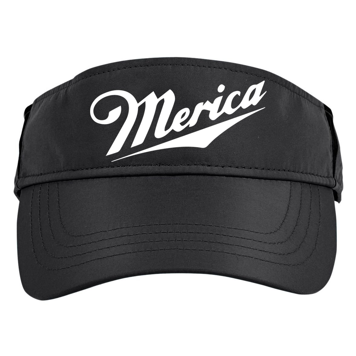 Merica Simple Logo Adult Drive Performance Visor