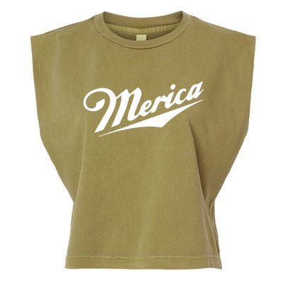 Merica Simple Logo Garment-Dyed Women's Muscle Tee