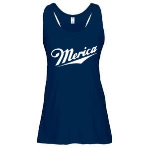 Merica Simple Logo Ladies Essential Flowy Tank