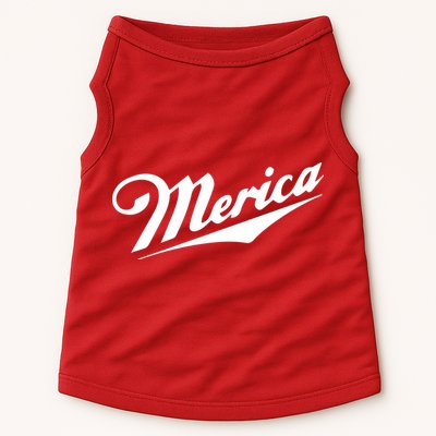 Merica Simple Logo Doggie Tank